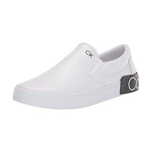 Calvin Klein Ryor Men's Sneaker White Fabric Size -9 M US